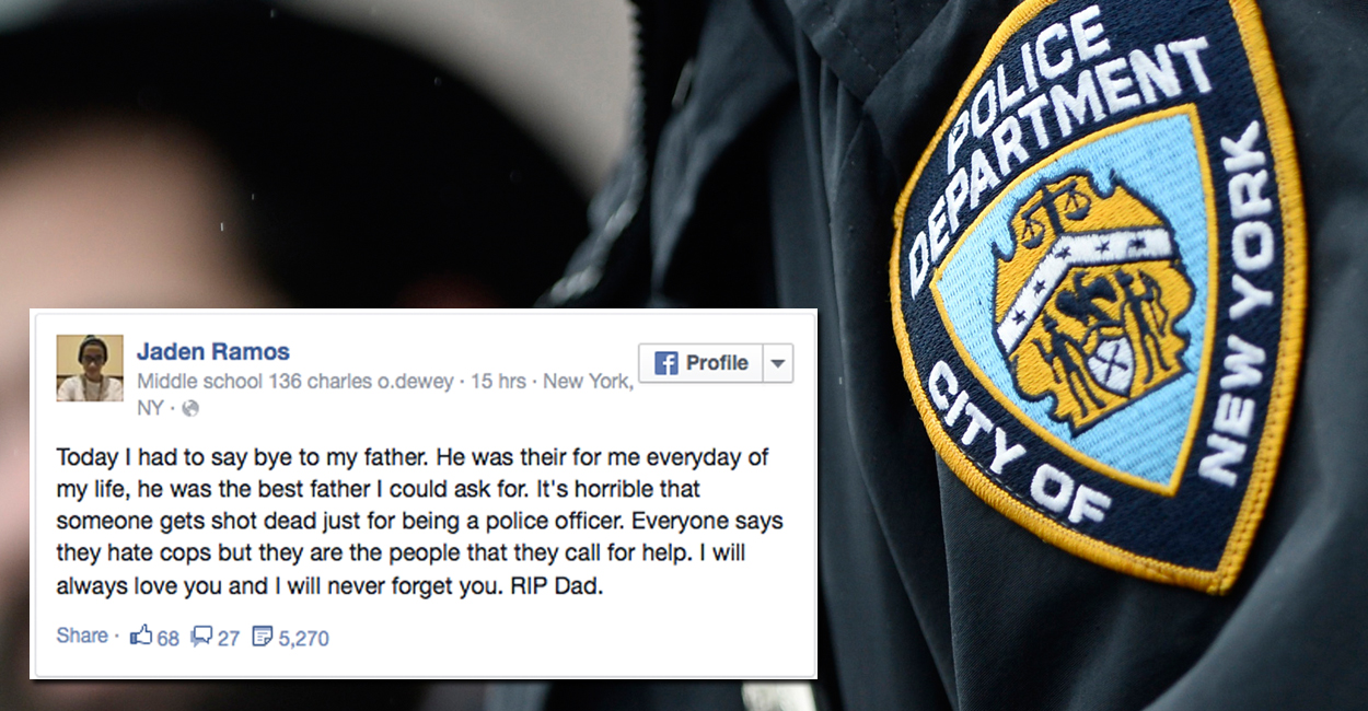 13-Year-Old's Heartbreaking Goodbye to Fallen NYPD Officer