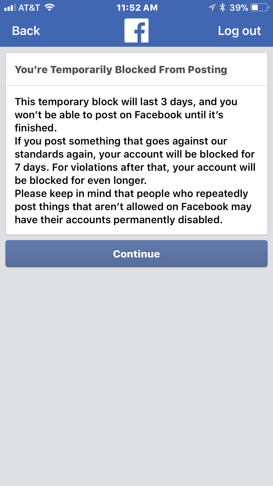 Facebook Suspended Me for Sharing My Religious Beliefs About Homosexuality 3 Facebook Suspended Me for Sharing My Religious Beliefs About Homosexuality